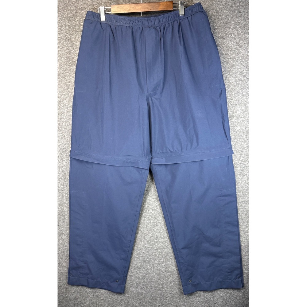 Zero Restriction‎ GORE-TEX Convertible Pants Men Size L Blue Rain Wind Snow Boat